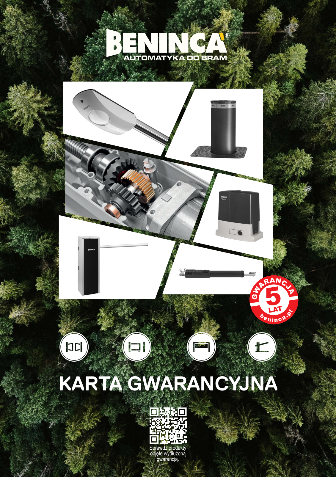 Wzór karty gwarancyjnej BENINCA 5 LAT